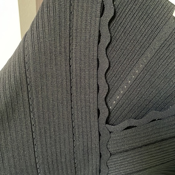 Jonathan Simkhai Black Ribbed Wrap Top Like New! - Picture 9 of 16